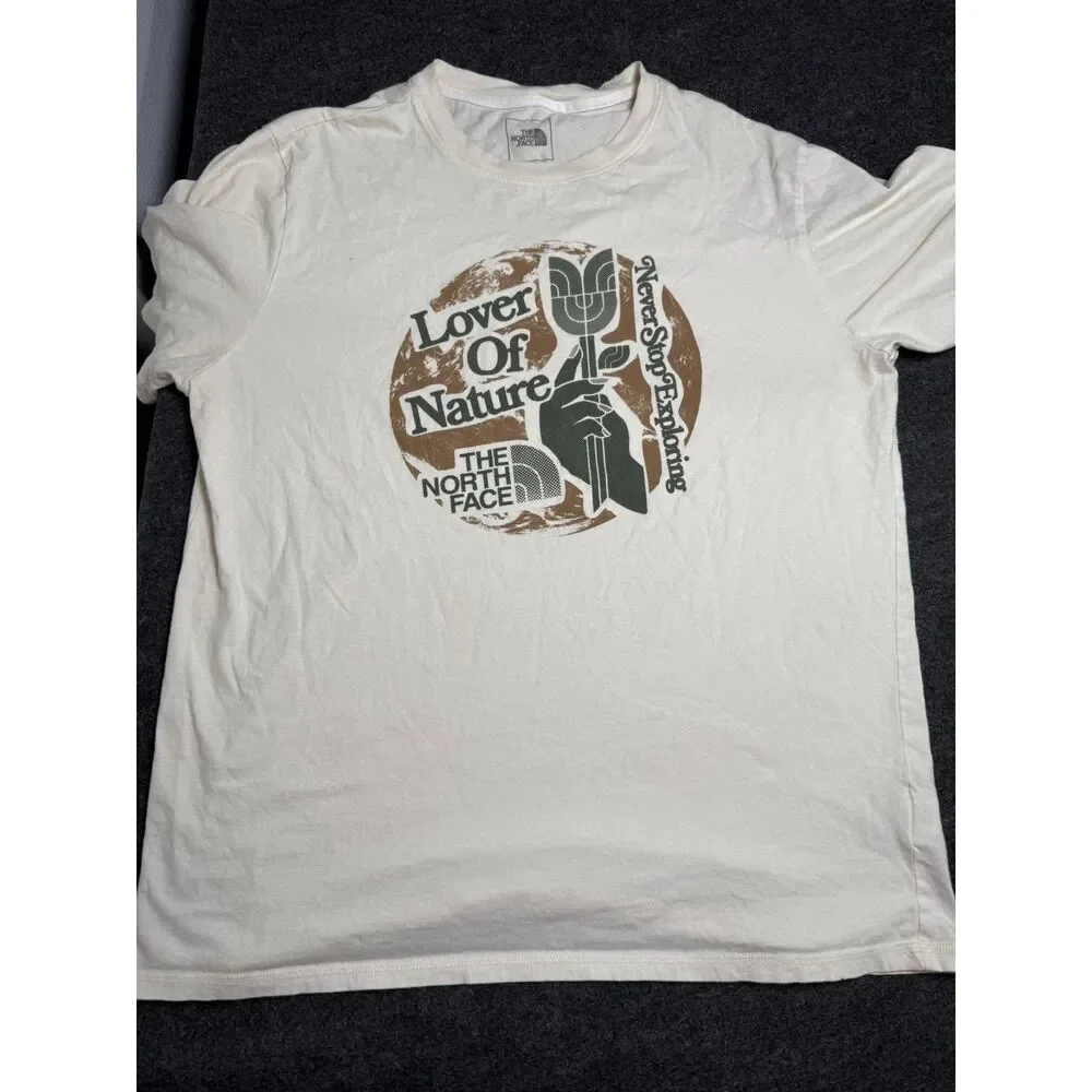 The North Face Tee Men’s White Graphic Logo Crew Neck T-Shirt XL